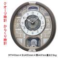 セイコー SEIKO からくり 掛け時計 RE603N クオーツ時計 濃グレーメタリック塗装 電波時計ではありません 取り寄せ品