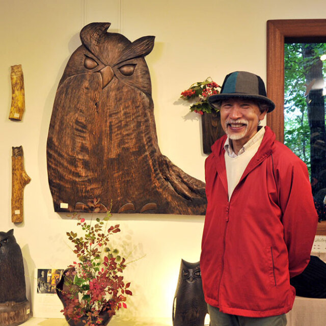 岡下勝敏さん「どんぐりのピアス＆イヤリング」