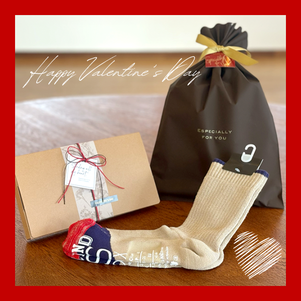 【バレンタインギフト】八ヶ岳ブレンドコーヒー & プレミアム靴下セット(ラッピング込)