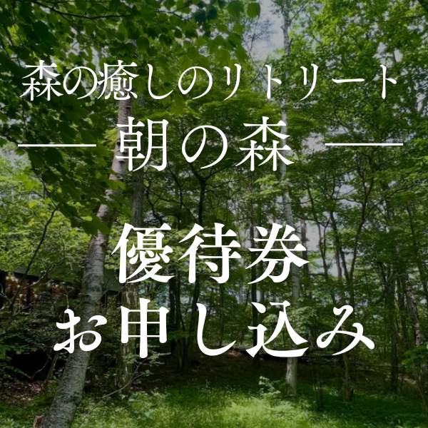 森の癒しのリトリート〈朝の森〉優待券