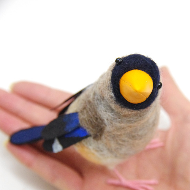 受注制作】作家 寺本さんの羊毛フェルトの小鳥 So-bird(ソバード