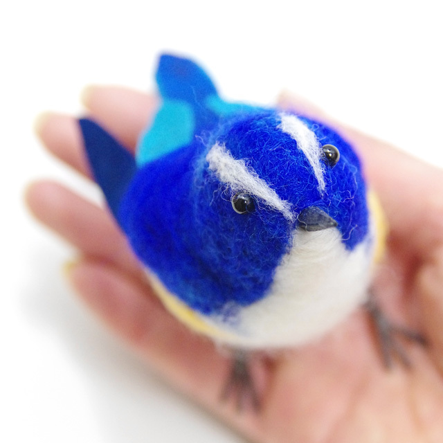 受注制作】作家 寺本さんの羊毛フェルトの小鳥 So-bird(ソバード