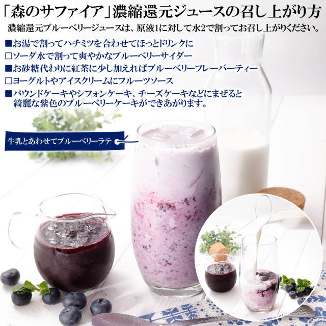 ブルーベリージュース 国産 通販 無添加 無農薬 自然 森の