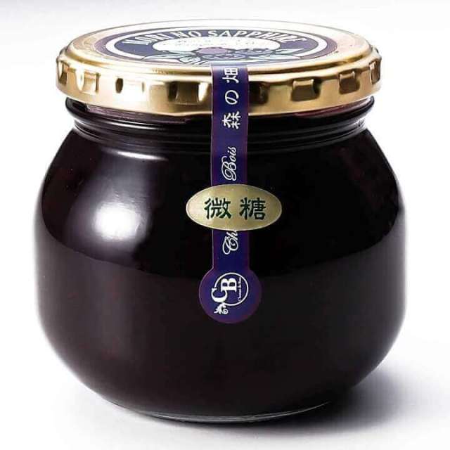 森の畑 ブルーベリージャム 微糖の瓶