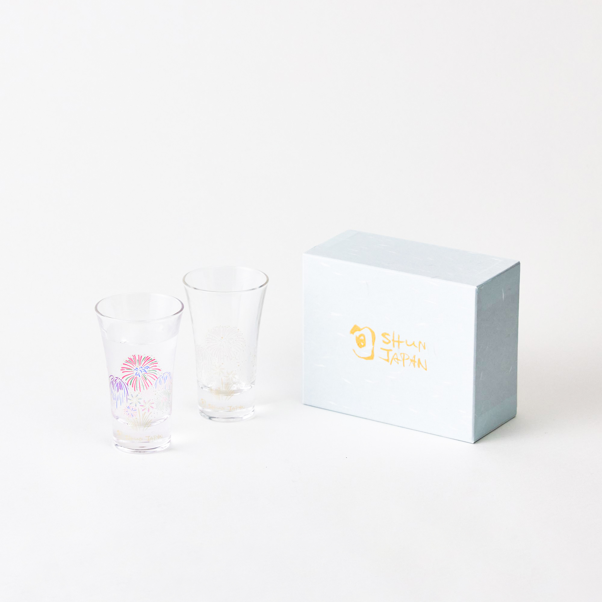 冷感花火　グラス天開ペア