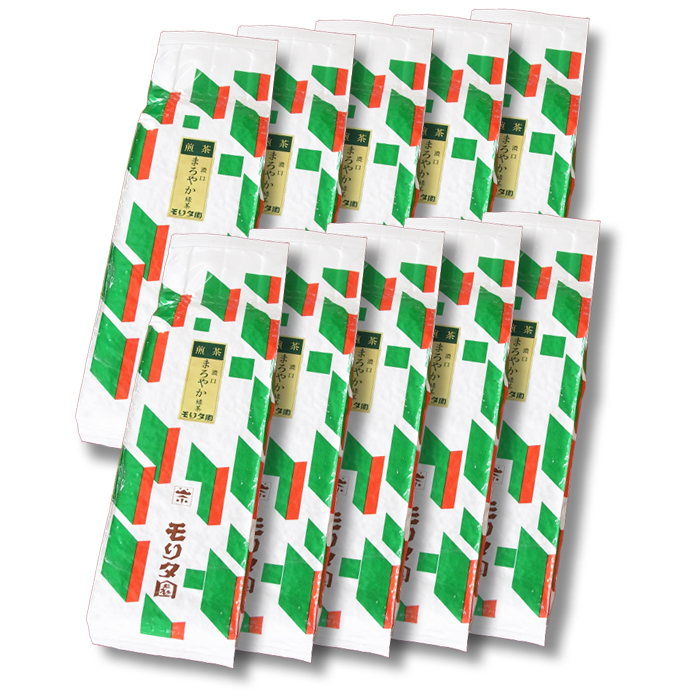 深蒸し茶　茶葉　まろやか緑茶　１０本セット