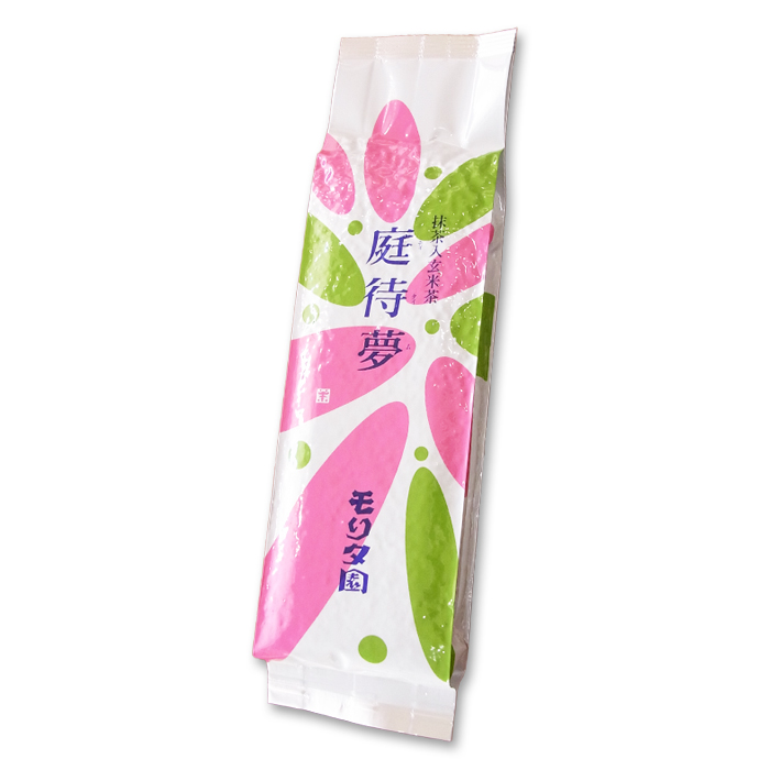 抹茶入り玄米茶　茶葉　庭待夢