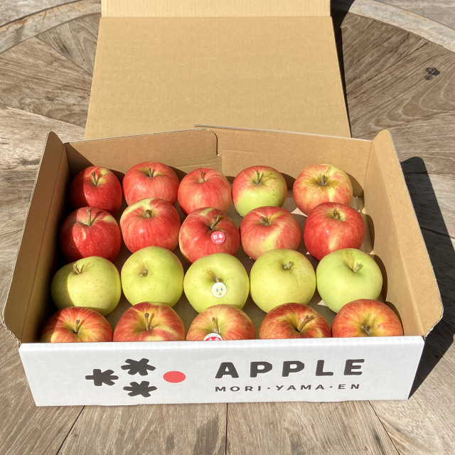 減農薬で皮ごとおいしい丸かじりサイズ小玉りんご3種類詰合せ2.5kg