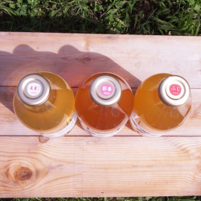 青森県　りんごジュース　無添加 青森りんごの無添加ジュース 3種類×2本の飲み比べ6本セット