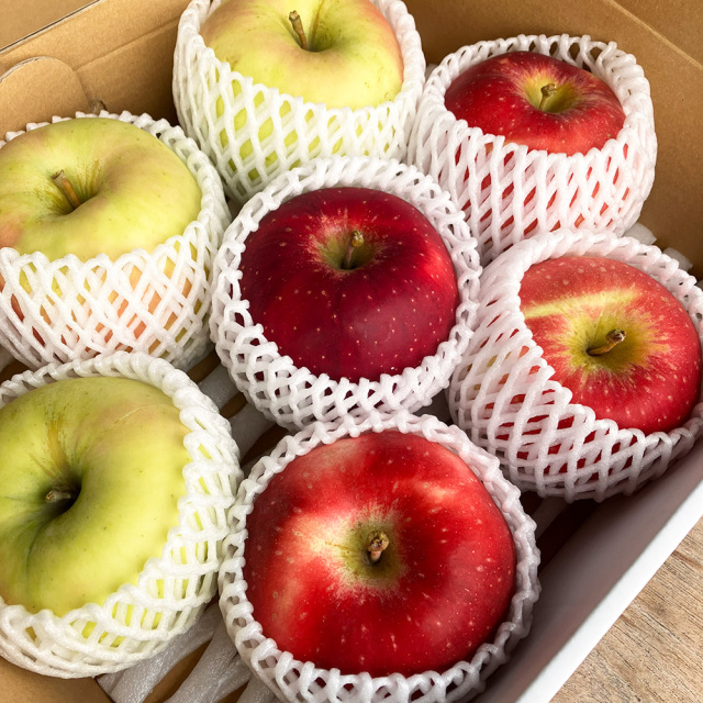 【送料込】訳あり大玉りんご2種類詰合せ3kg