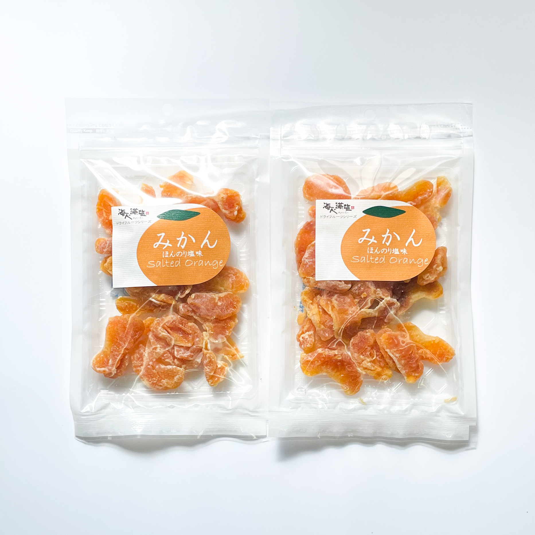 海人の藻塩ドライフルーツシリーズ みかん ほんのり塩味 2袋セット