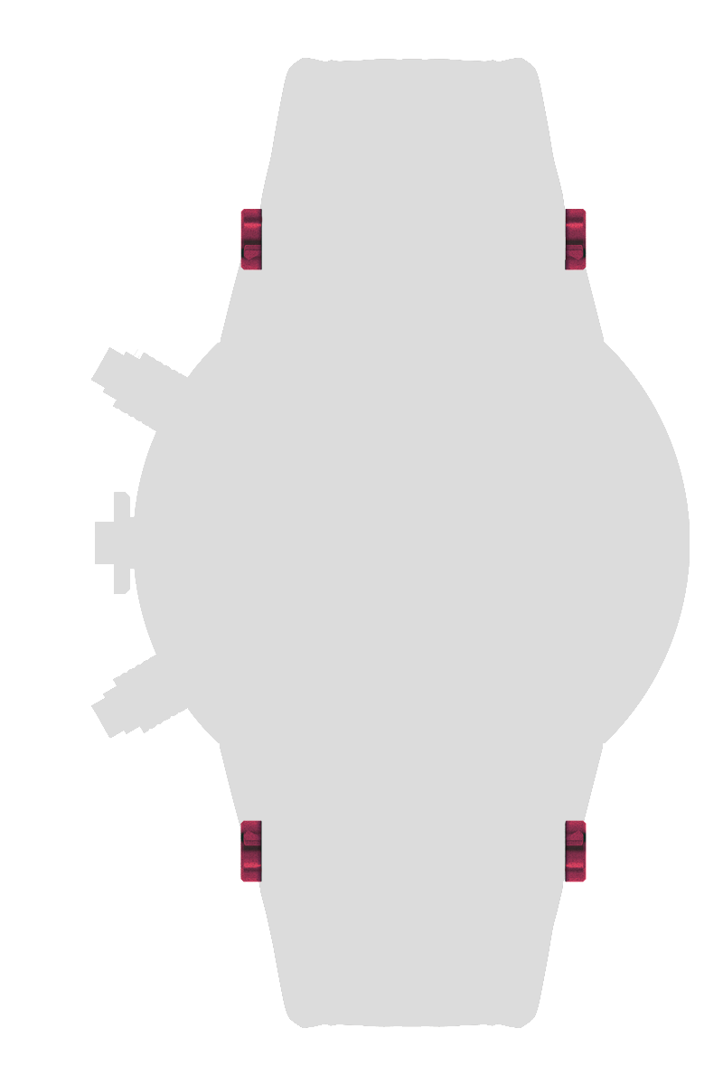 Ａｌｕｍｉｎｉｕｍ　ベルトピンカバー　ｘ４個　ピンク[BCA01-PK]