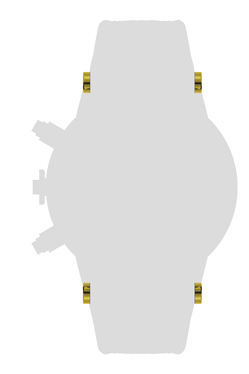 Ａｌｕｍｉｎｉｕｍ　ベルトピンカバー　ｘ４個　イエロー[BCA01-YE]