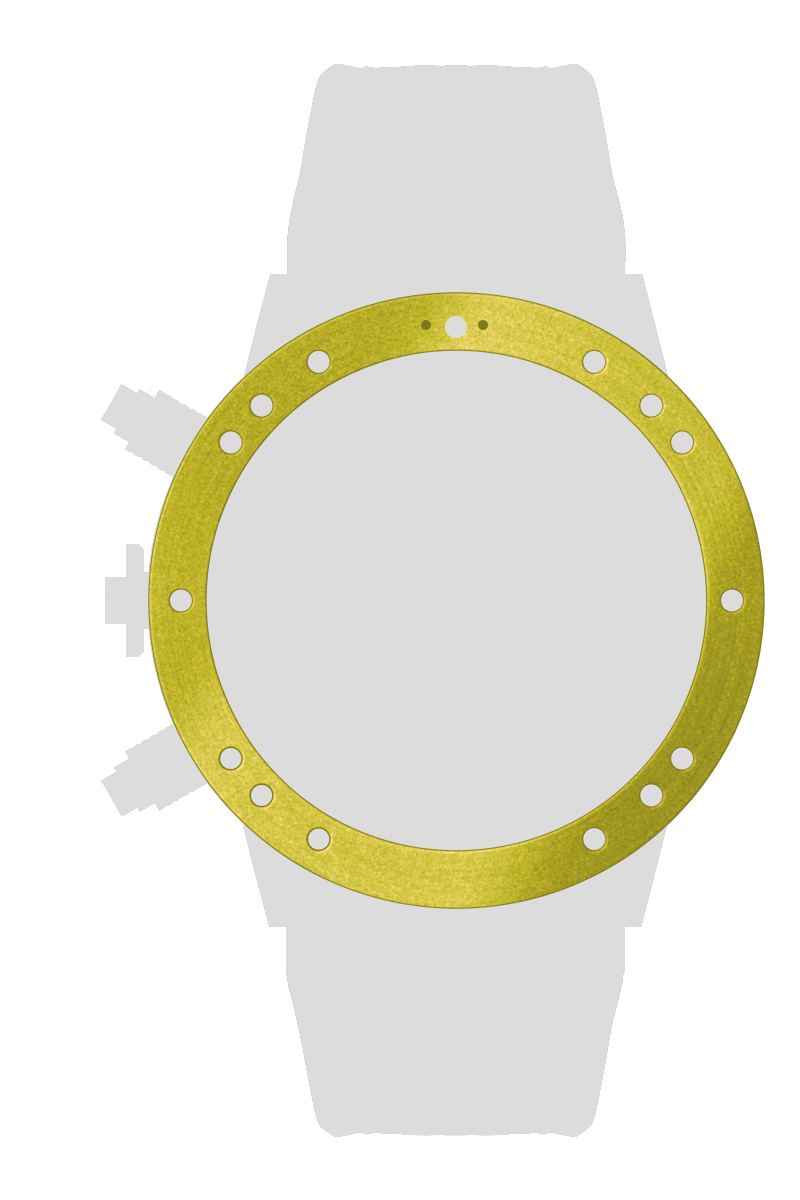 Ａｌｕｍｉｎｉｕｍ　スペーサーリング　イエロー[BRASP-01YE]