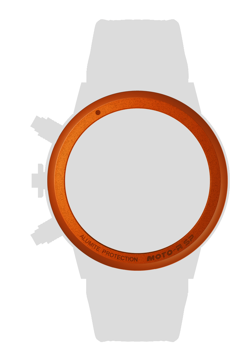 Ａｌｕｍｉｎｉｕｍ　テーパーシールドベゼル　オレンジ[BZARD-01OR]