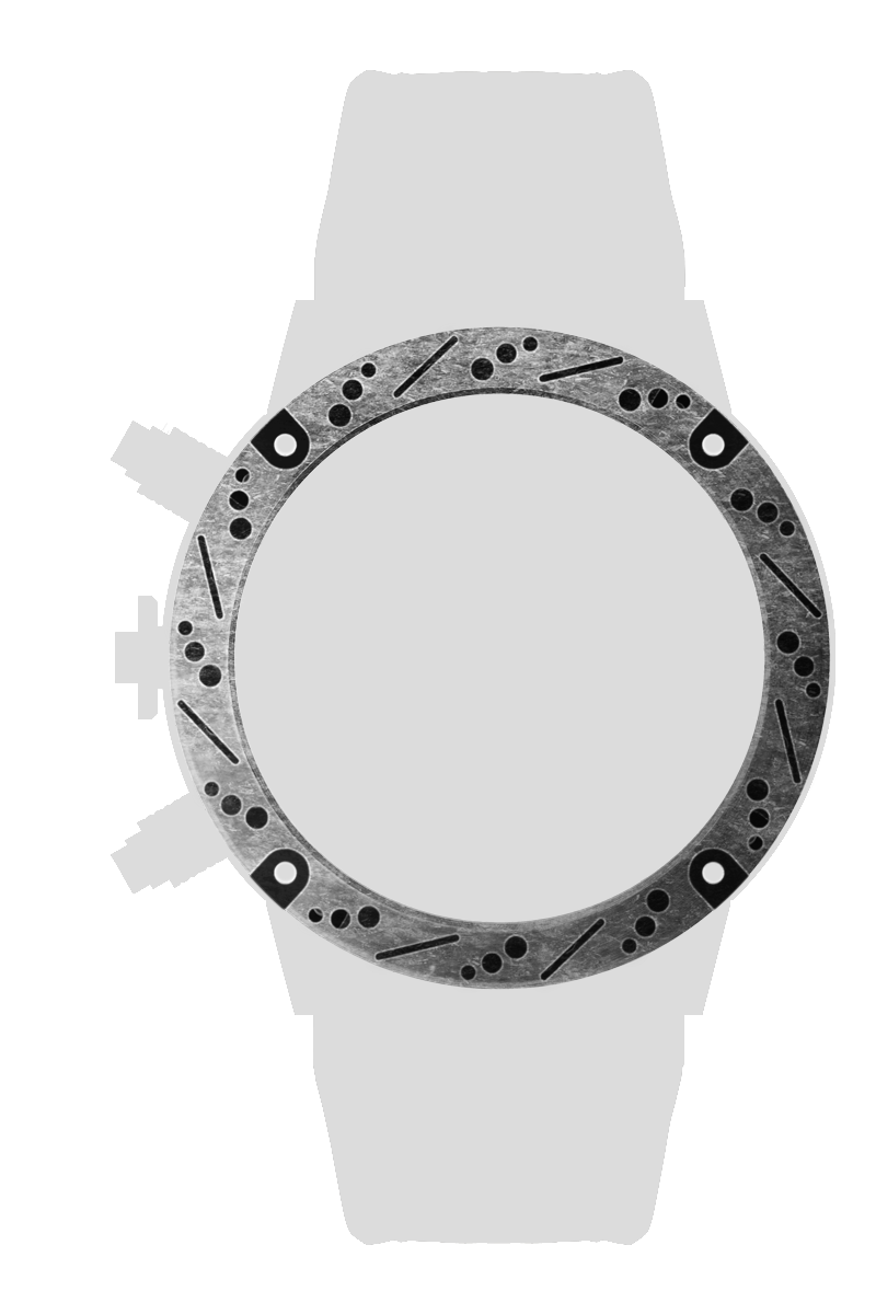 ＳＳ　ディスクローターベゼル　ビンテージシルバー[BZSRD-01VS]