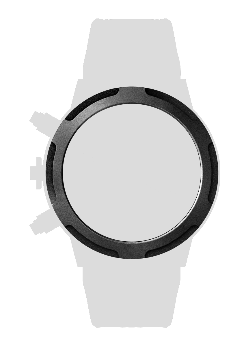 ＳＳ　ソリッドエンボスベゼル　ブラック[BZSRD-02BK]