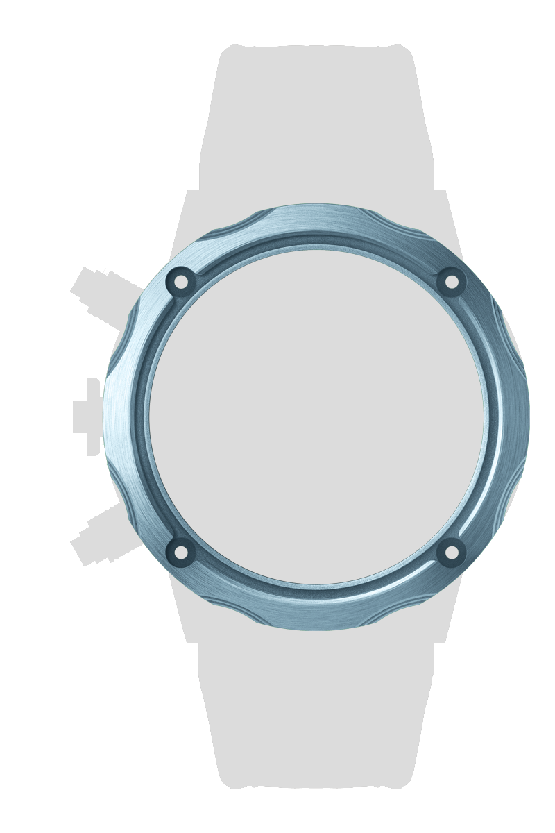 Ｔｉｔａｎｉｕｍ　ラジエーションカットベゼル　アイスブルー[BZTRD-01IB]