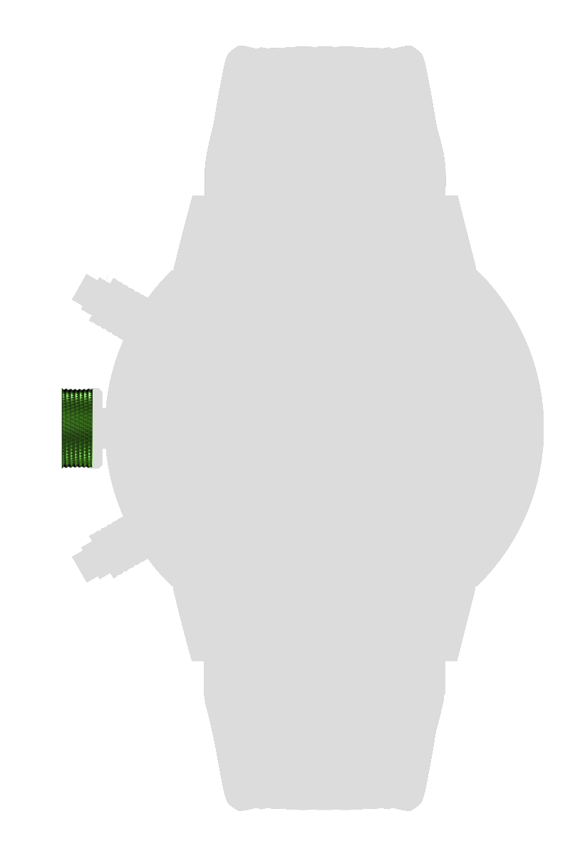 Ａｌｕｍｉｎｉｕｍ　リューズカバー　グリーン[CCA01-GR]