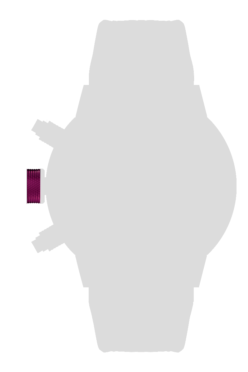 Ａｌｕｍｉｎｉｕｍ　リューズカバー　ピンク[CCA01-PK]