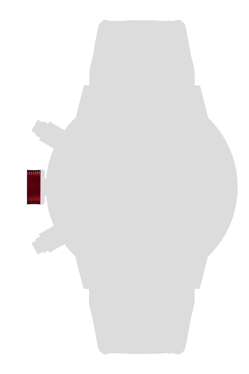 Ａｌｕｍｉｎｉｕｍ　リューズカバー　レッド[CCA01-RD]