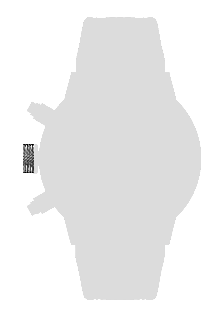 Ａｌｕｍｉｎｉｕｍ　リューズカバー　シルバー[CCA01-SV]