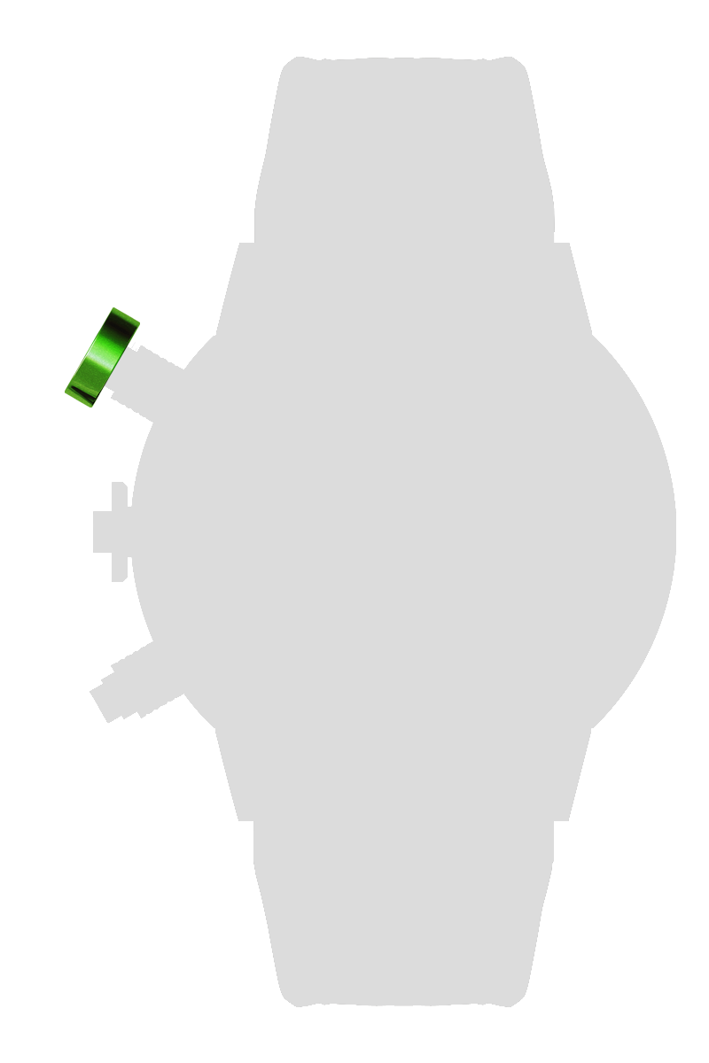 Ａｌｕｍｉｎｉｕｍ　プッシャーカバー　ｘ１個　グリーン[PCA01-GR]