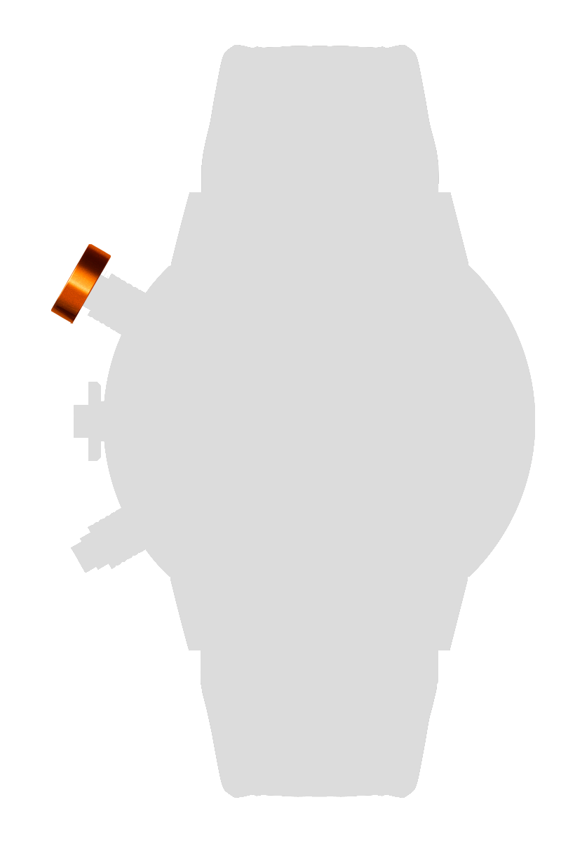 Ａｌｕｍｉｎｉｕｍ　プッシャーカバー　ｘ１個　オレンジ[PCA01-OR]