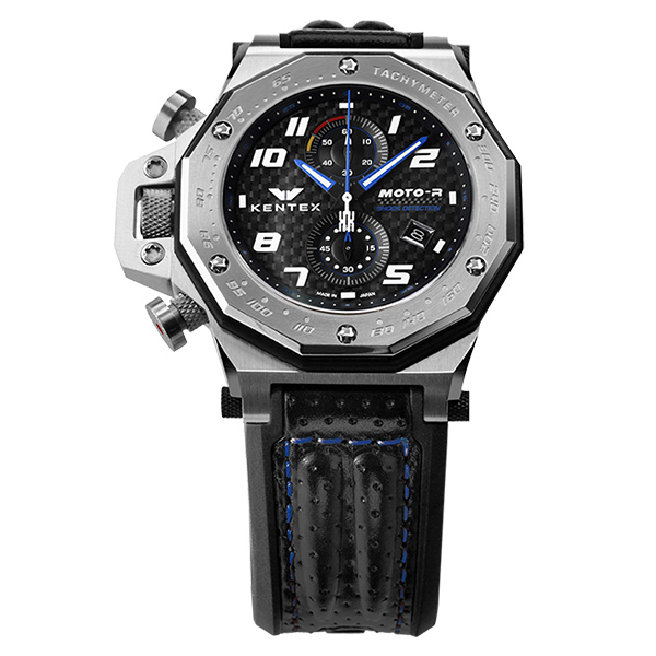 モモタロ MOTO-R Standard Chronograph シルバー×ブルー/MOTO-R Standard