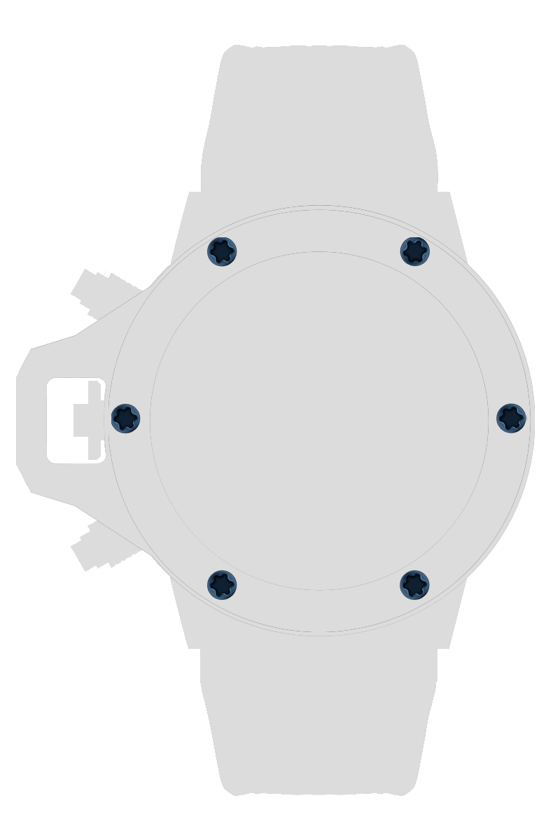 ネジＭ　ｘ６個　ブルー[SCSZM-BL]