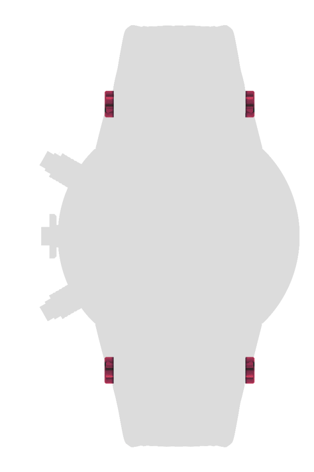 Ａｌｕｍｉｎｉｕｍ　ベルトピンカバー　ｘ４個　ピンク[BCA01-PK]