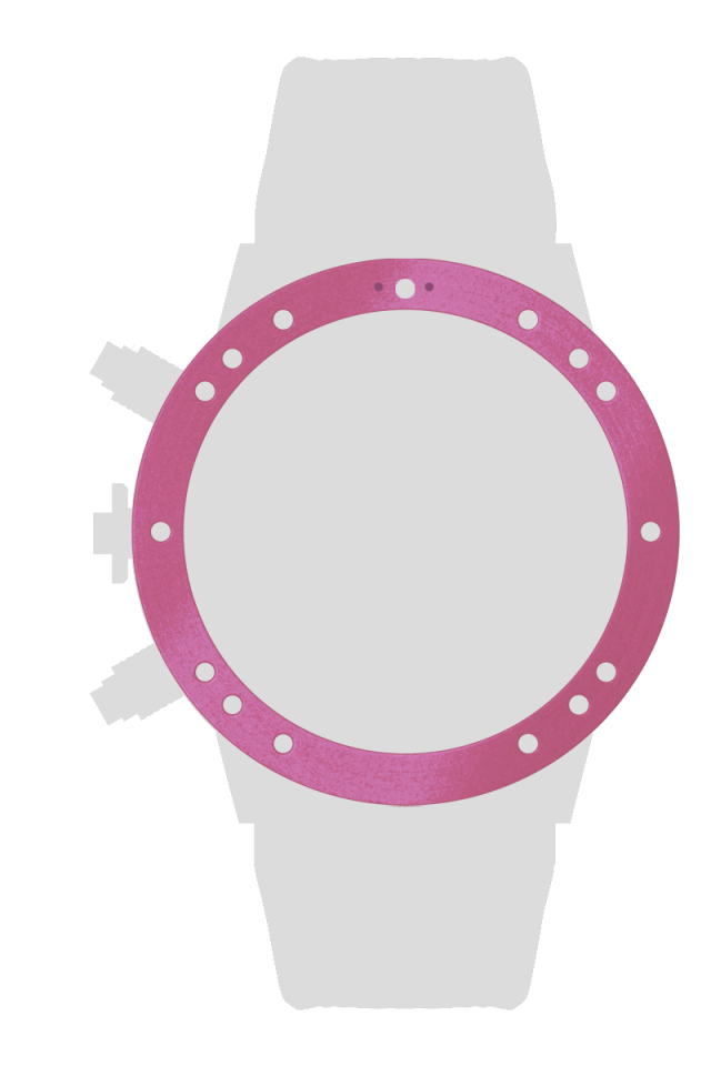 Ａｌｕｍｉｎｉｕｍ　スペーサーリング　ピンク[BRASP-01PK]