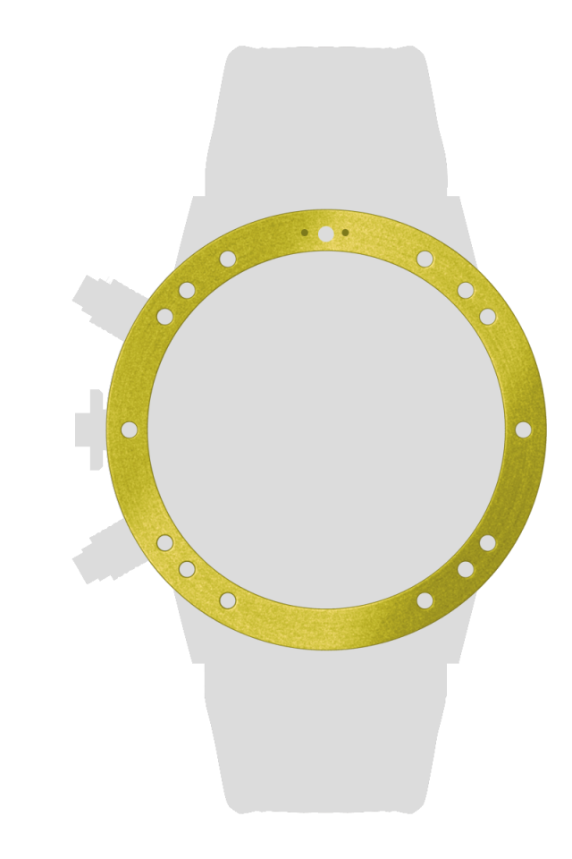 Ａｌｕｍｉｎｉｕｍ　スペーサーリング　イエロー[BRASP-01YE]