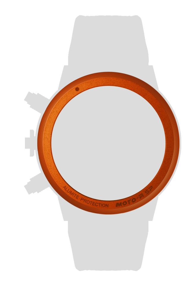 Ａｌｕｍｉｎｉｕｍ　テーパーシールドベゼル　オレンジ[BZARD-01OR]