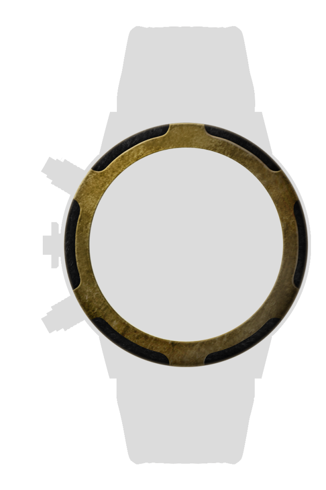 ＳＳ　ソリッドエンボスベゼル　ビンテージブロンズ[BZSRD-02VB]