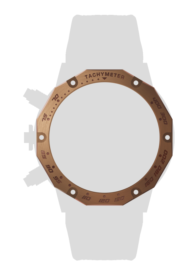 ＳＳ　１２角タキメーターベゼル　ブラウン[BZSTM-01BR]