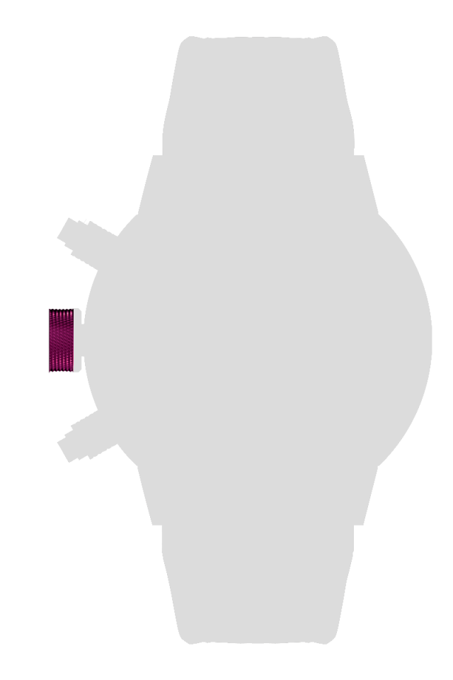 Ａｌｕｍｉｎｉｕｍ　リューズカバー　ピンク[CCA01-PK]