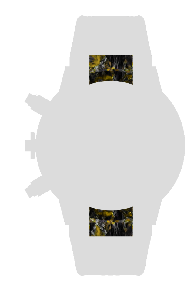 Ｃａｒｂｏｎ　エンドピース　ｘ２個　イエロー[EPC01-CY]