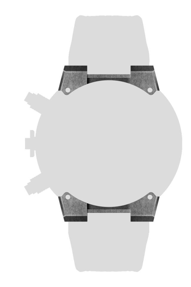 ＳＳ　ソリッドラグ　ｘ２個　ビンテージシルバー[LGS01-VS]