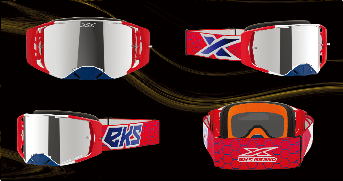 EKS Brand LUCID ルシードゴーグル パトリオット シルバーミラーレンズ
