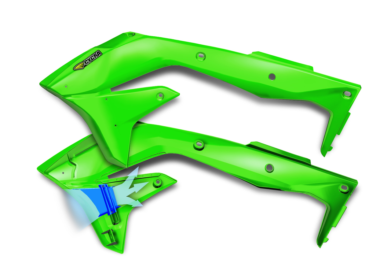 CYCRA サイクラ KAWASAKI パワーフローインテークラジエターシュラウド KX450F (2016-2018)