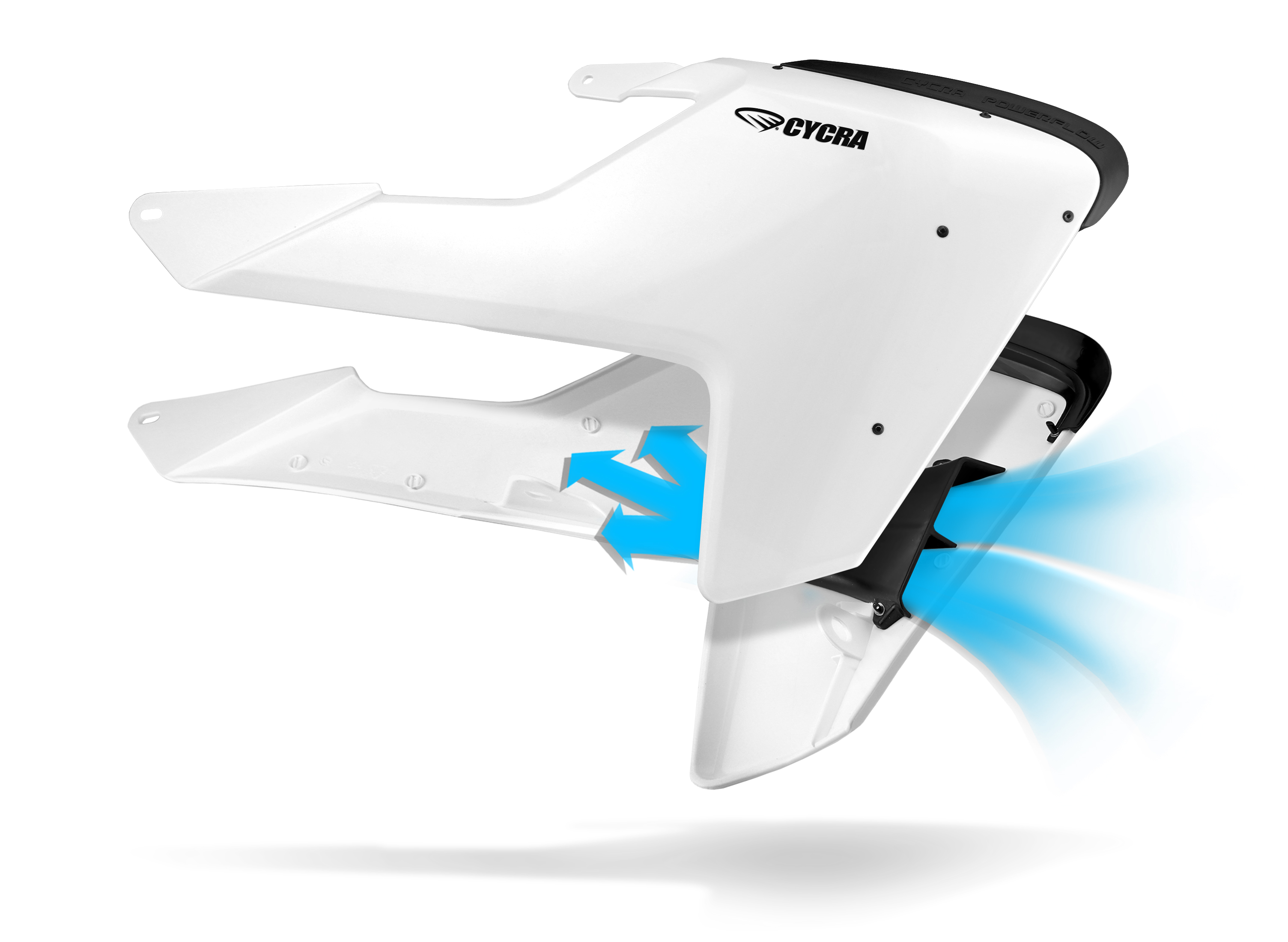 CYCRA サイクラ Husqvarna ハスクバーナ パワーフローインテークラジエターシュラウド ホワイト