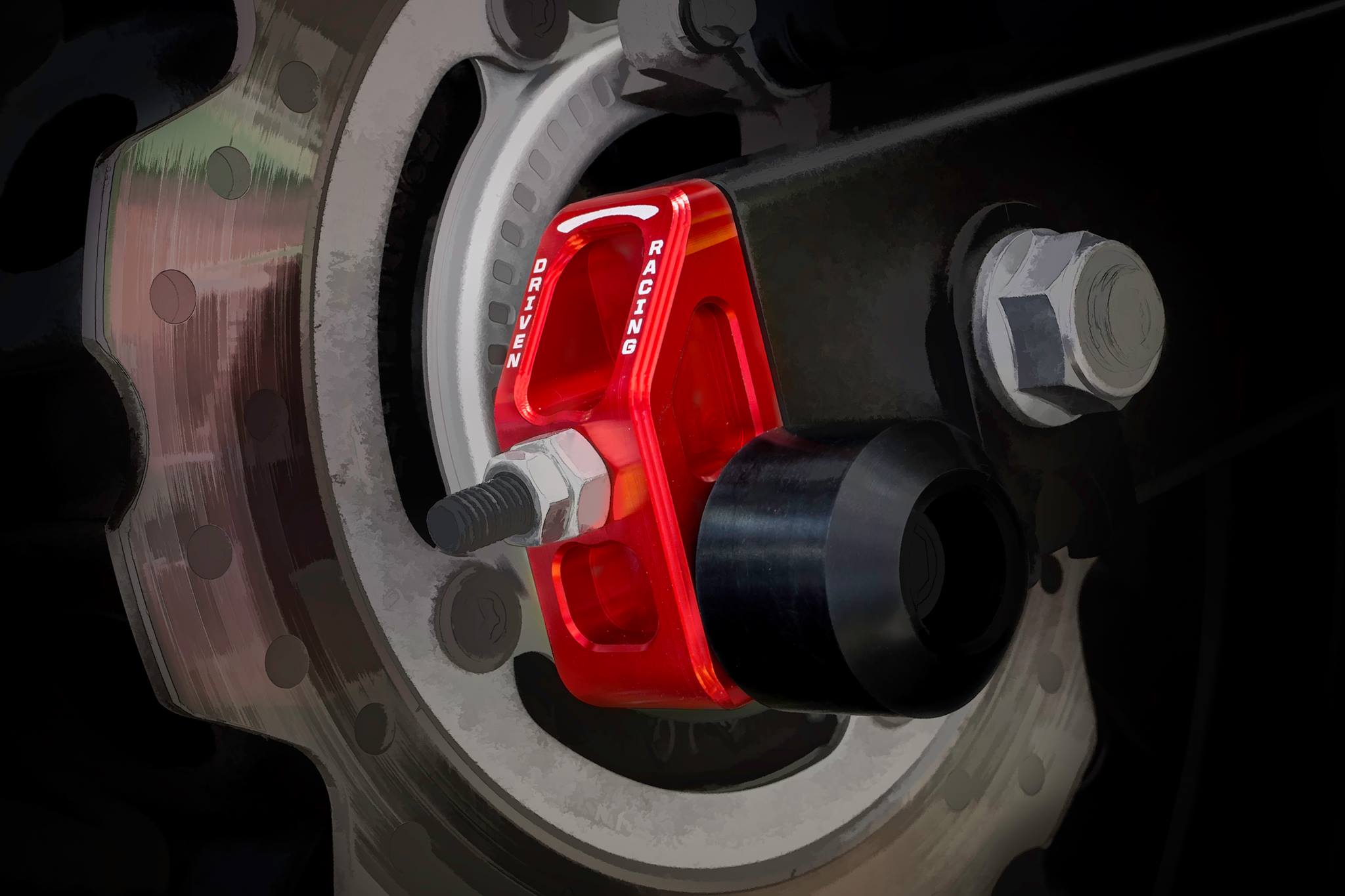 Honda CBR 500用アクスルブロックスライダー