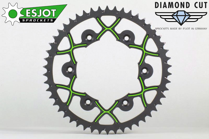 Esjot（エスヨット） X-Wing　オフロード用リアスプロケット KAWASAKI KX/KXF/KLX/KDX 　48-52T