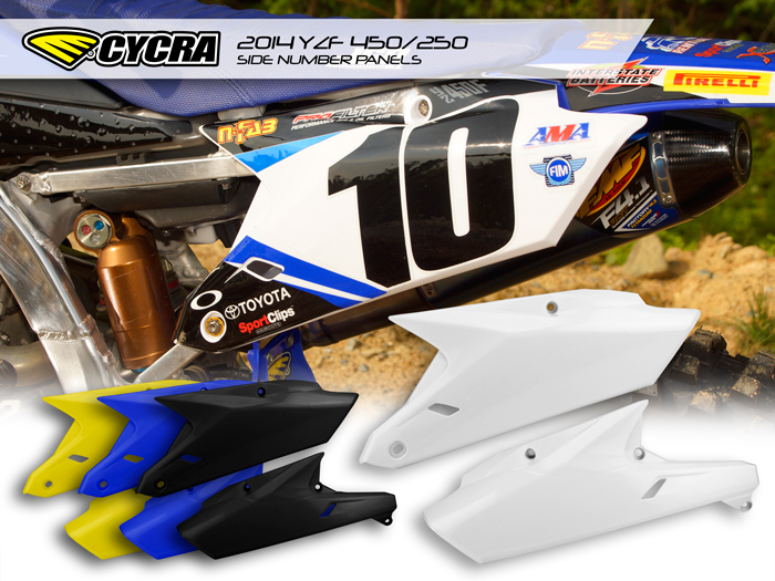CYCRA サイクラ YAMAHA サイドナンバーパネル YZ250F/450F (2014-2018)