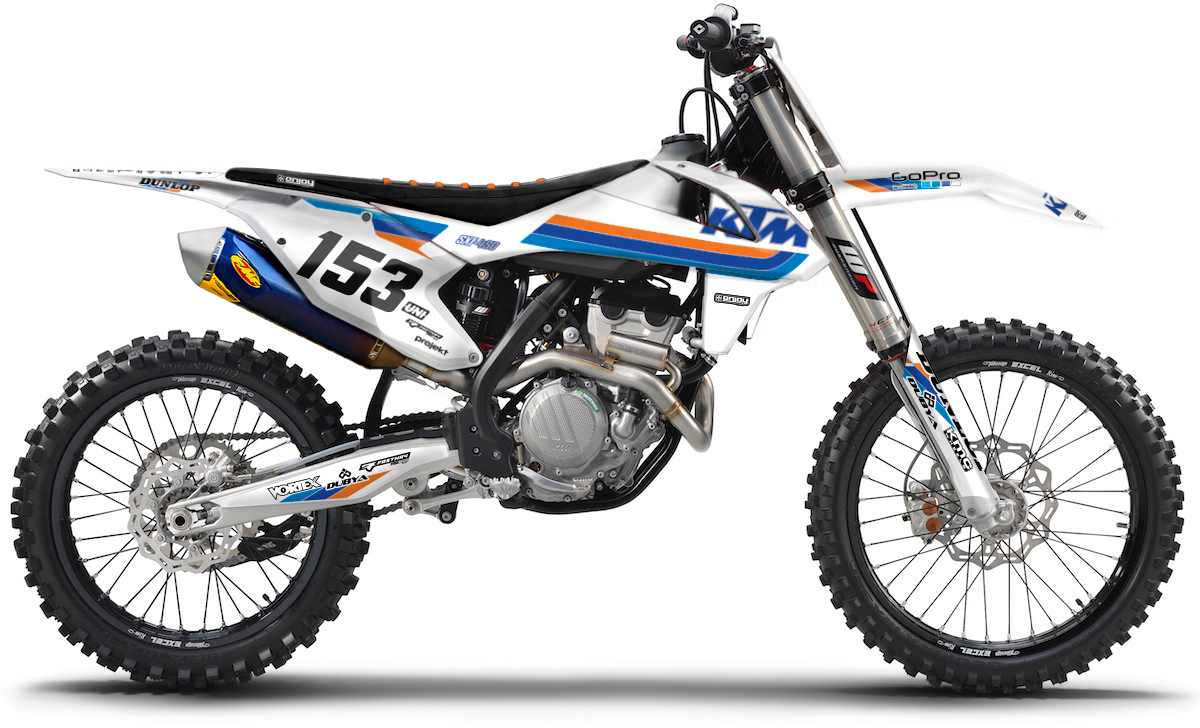 ENJOY MFG KTM オフィシャルチームデカールフルキット＋シートカバー