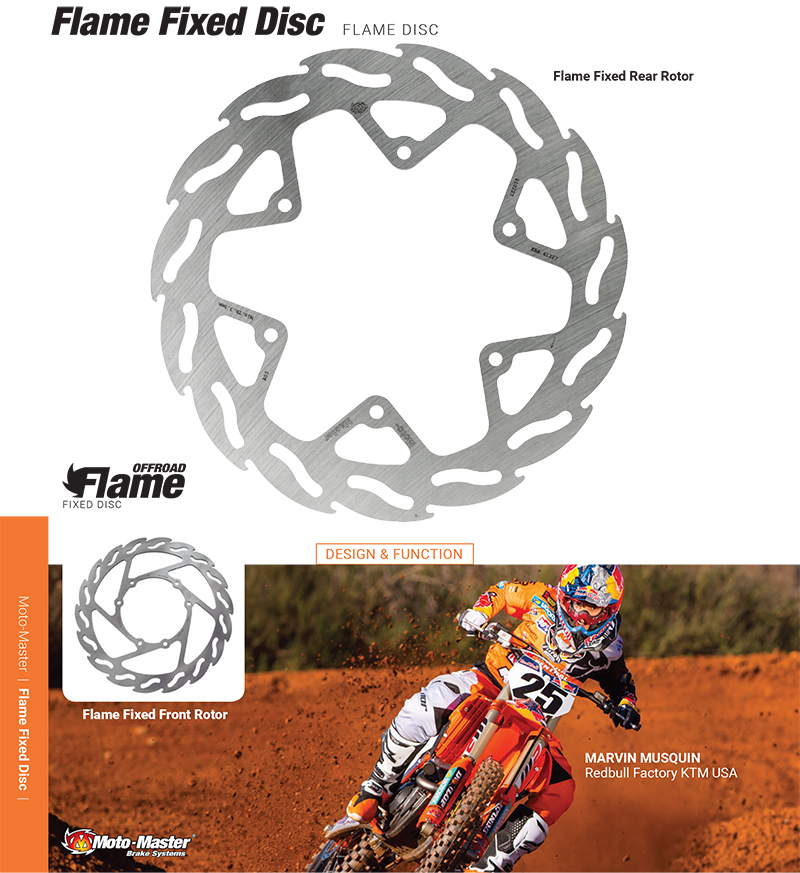 Moto-Master フレイム リアブレーキディスク