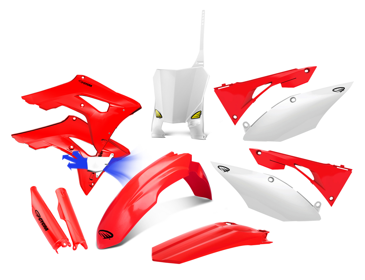 Cycra HONDA　パワーフローインテークラジエターボディキット CRF250R 2018 , CRF450R 17-18
