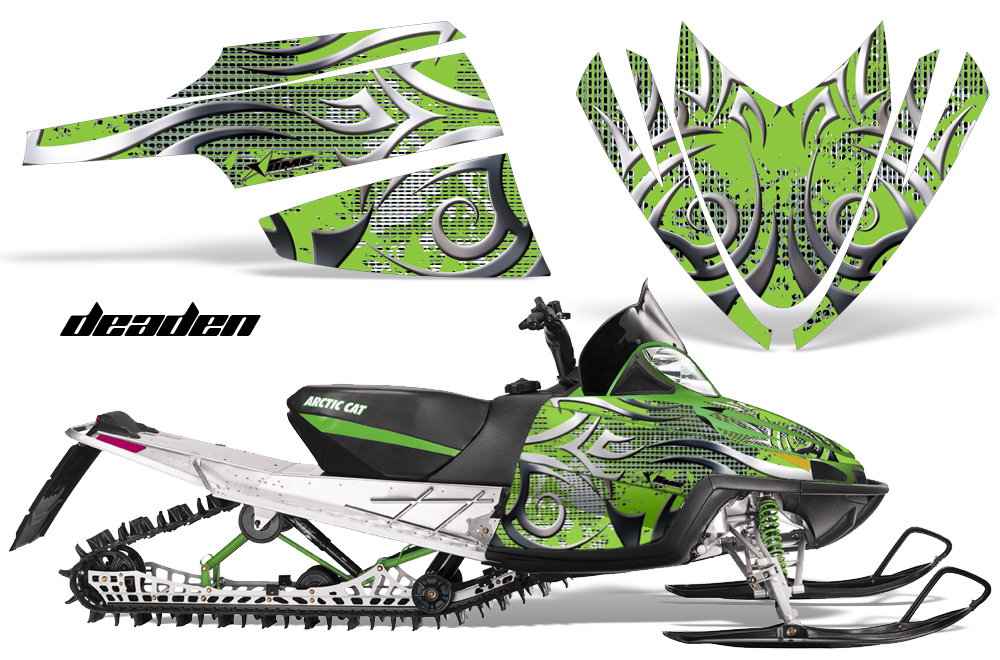 AMR グラフィックデカールスノーモービルArctic Cat Firecat アークティックキャット Ed Hardy