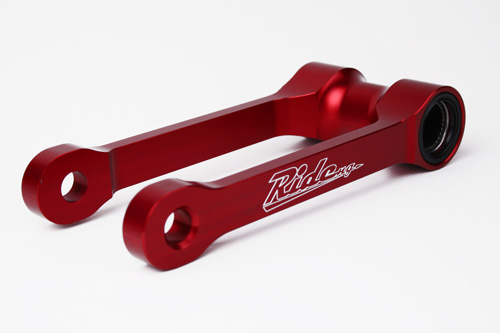 RIDE のサスペンションローダウンリンケージシステム(10mm) CRF450R (09-10) CRF250R (10-11) レッド